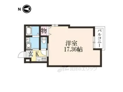 オリエント五条坂(1K/3階)の間取り写真