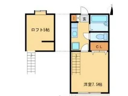 グランテージ加納(1K/5階)の間取り写真