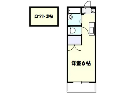 グレートハウス生田(ワンルーム/3階)の間取り写真