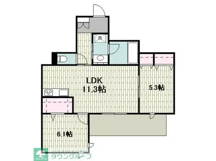 BLOOM深沢(3LDK/2階)の間取り写真