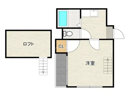 エクセル博多東(1K/2階)の間取り写真