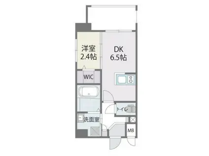 アルティザ箱崎駅前(1DK/7階)の間取り写真