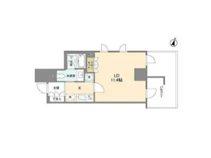 LA SANTE 麹町 ラサンテ麹町(1K/7階)の間取り写真