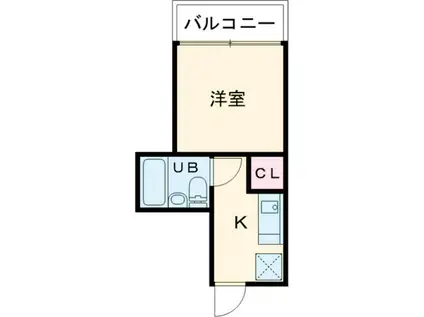 AN PALACE(1K/2階)の間取り写真