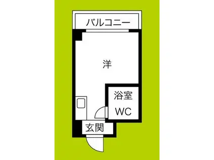 アンヘルム野田(ワンルーム/5階)の間取り写真