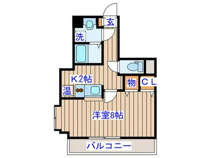 シールドハウス宮町(1K/5階)の間取り写真