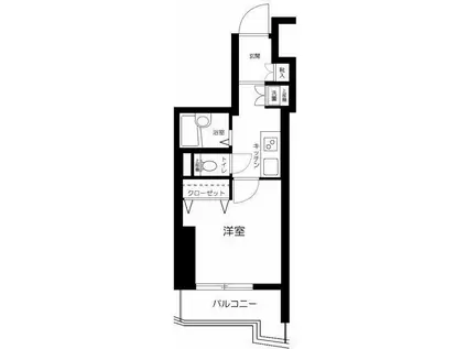 ステージファースト三軒茶屋(1K/11階)の間取り写真