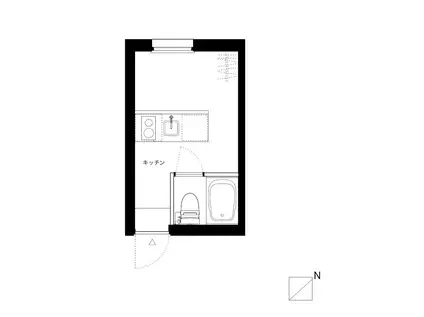 SU14120(ワンルーム/2階)の間取り写真