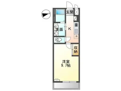 サンパレス水田(1K/2階)の間取り写真