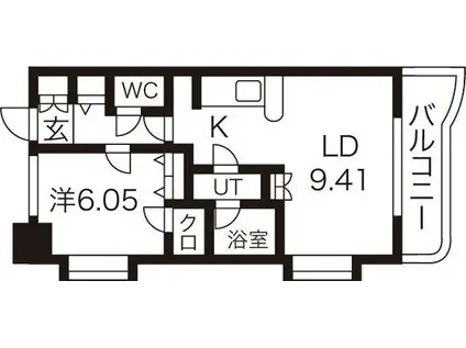 シェーンブルク SCHON BURG2005(1LDK/3階)の間取り写真