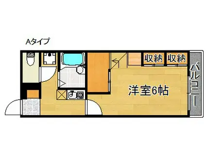 レオパレスプロスペラーKOKADO(1K/1階)の間取り写真