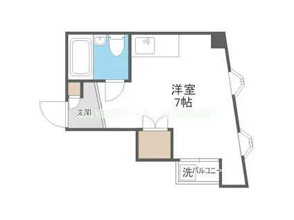 マンションロッヂ(1K/4階)の間取り写真