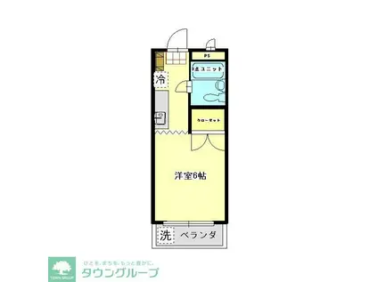 エンゼル杉田(1K/2階)の間取り写真