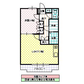 グランクール(1LDK/1階)の間取り写真