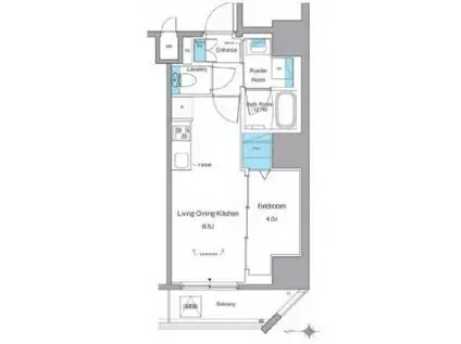 ルフォンリヴェント池袋(1LDK/14階)の間取り写真