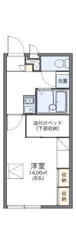 レオパレスYAO(1K/2階)の間取り写真