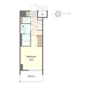 S-RESIDENCE名駅北ALESIA(1K/13階)の間取り写真