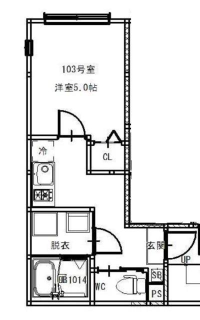 平井2丁目アパート(1K/1階)の間取り写真