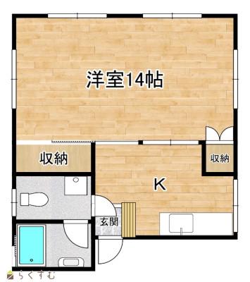 メゾン畠山(1K/3階)の間取り写真