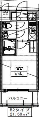 エスリードレジデンス神戸三宮(1K/8階)の間取り写真