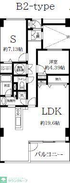 TLRレジデンス磯子駅前(1SLDK/7階)の間取り写真