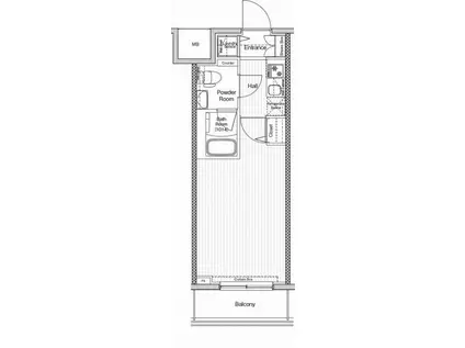 ヴェルシード阪東橋マキシヴ(1K/9階)の間取り写真