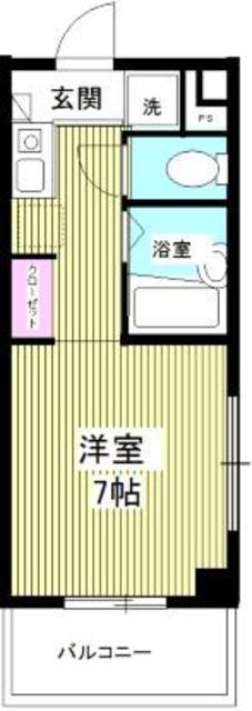サマレジデンス(ワンルーム/4階)の間取り写真