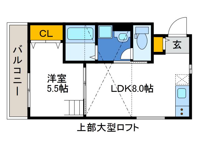 グレイス泉尾(1LDK/2階)の間取り写真