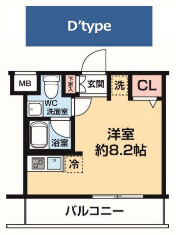 アルコバレーノ川崎ウエスト(ワンルーム/3階)の間取り写真