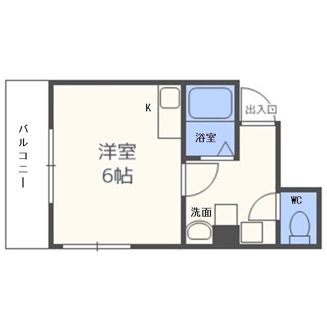 スタシオン梅田イースト(ワンルーム/5階)の間取り写真