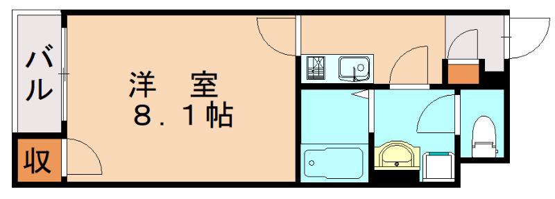 クレイノ東田(1K/1階)の間取り写真
