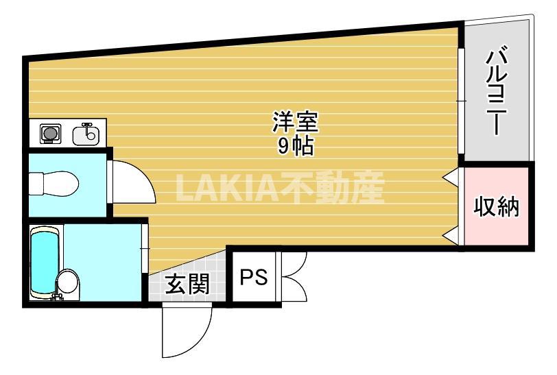 アヴァンス弁天町Ⅱ(1K/5階)の間取り写真