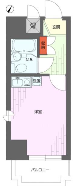 ライオンズマンション西八王子第2(ワンルーム/11階)の間取り写真