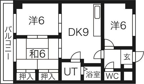 ジュネコキアージュ桜山(3LDK/3階)の間取り写真