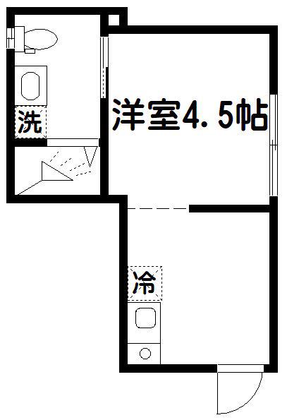 GLANZ高円寺南(1K/1階)の間取り写真