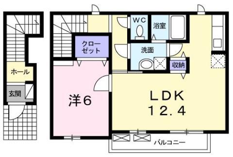 セブンフォレスト(1LDK/2階)の間取り写真