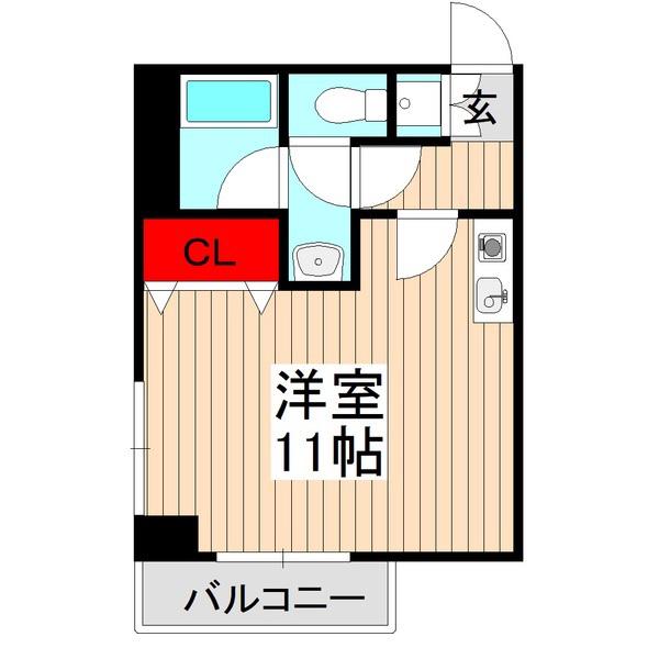 第参みずほ館(ワンルーム/5階)の間取り写真