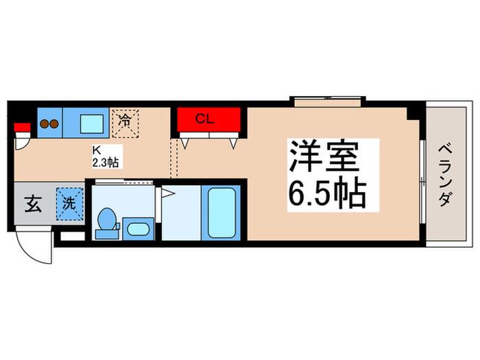 東京メトロ東西線 浦安駅(千葉) 徒歩22分 4階建 築14年(1K/1階)の間取り写真
