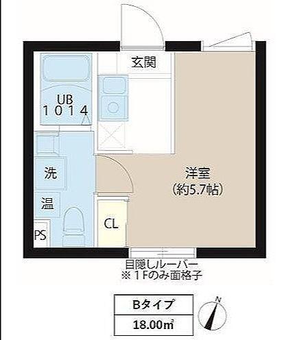 レピュア東十条駅前レジデンス(1K/3階)の間取り写真