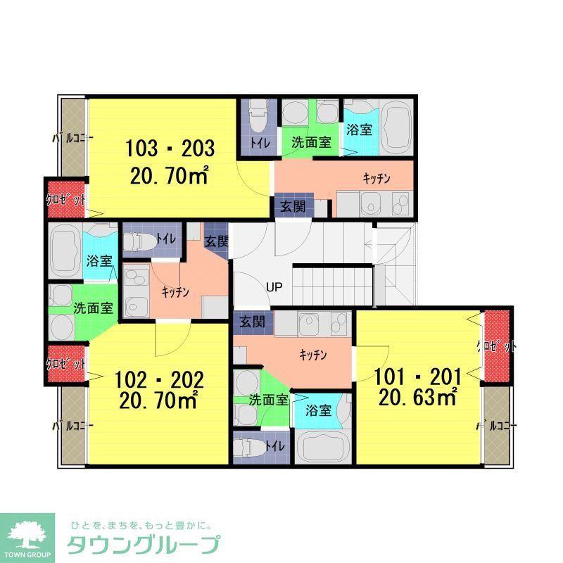 ASTRA大和田(1K/1階)の間取り写真