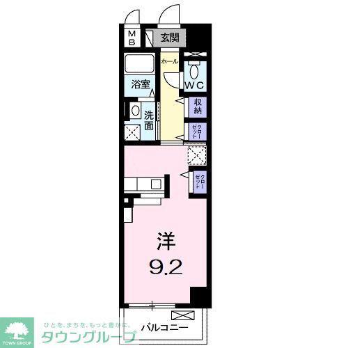 DAIICHI ビル(1K/3階)の間取り写真