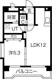 PROMENADE彩(1LDK/3階)の間取り写真