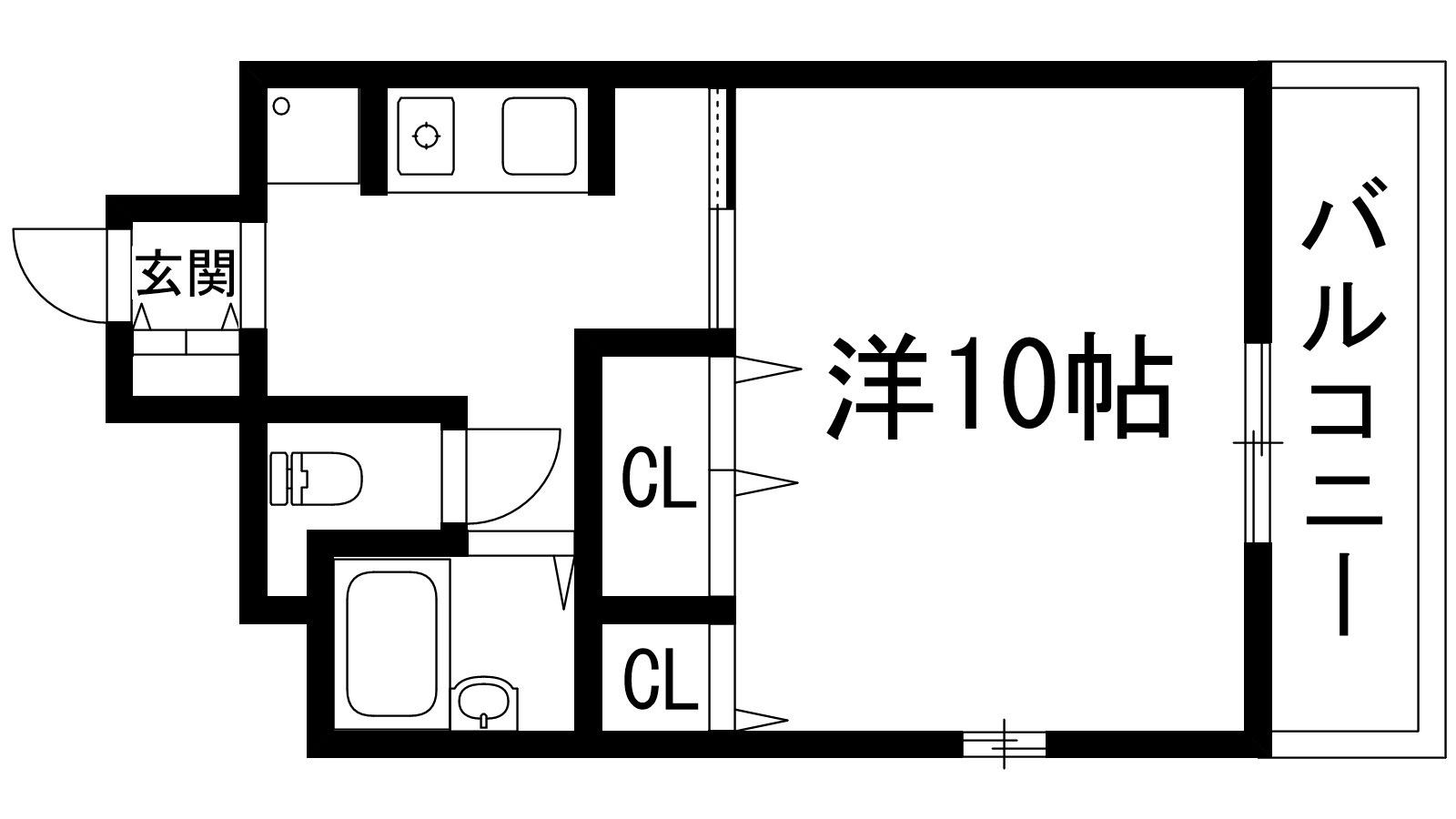 RAFFINEラフォーレ(1K/2階)の間取り写真