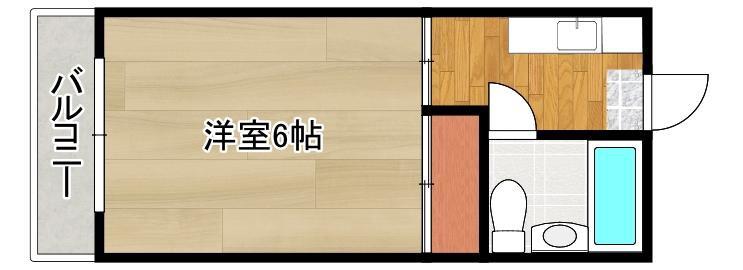 YSBLDIII(1K/3階)の間取り写真