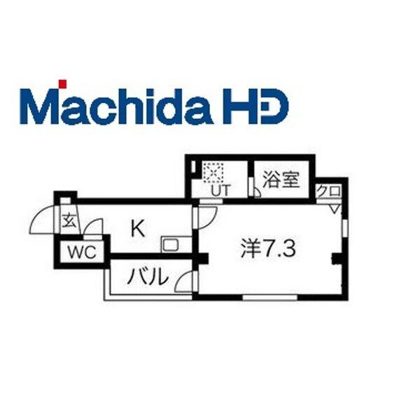 エヌエム・ディズ・ユイット(1K/3階)の間取り写真