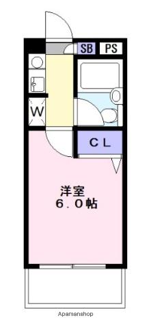 スカイパーク菊名(1K/2階)の間取り写真