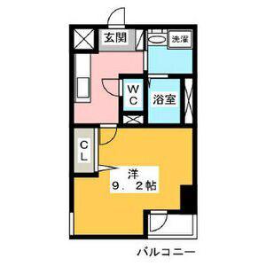 ARTIZA浅間町(1K/11階)の間取り写真