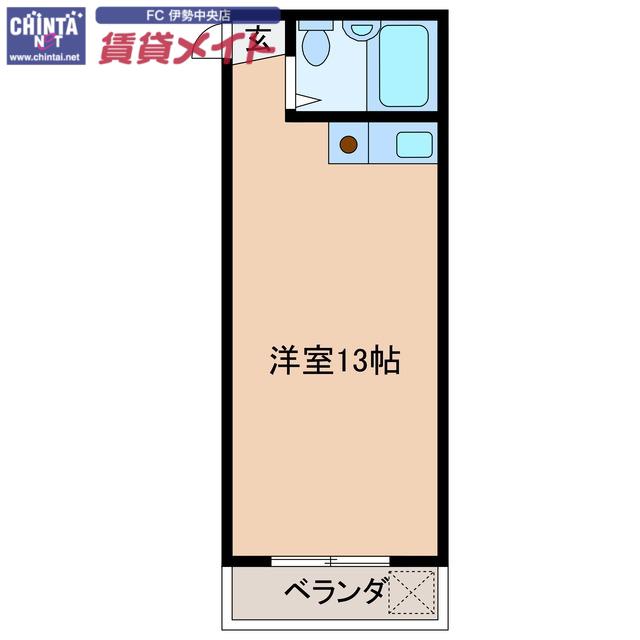 ファイネスうらのはし(ワンルーム/4階)の間取り写真