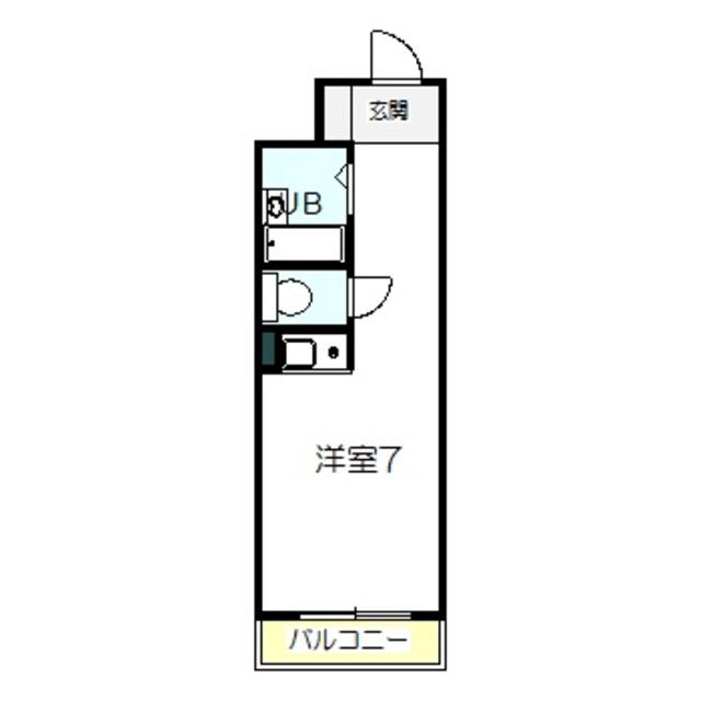 川口ハイツ(ワンルーム/9階)の間取り写真