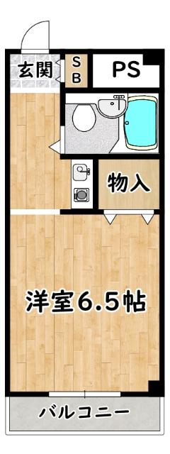 大和田マンション(1K/2階)の間取り写真